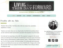 Tablet Screenshot of livingfromthisdayforward.com